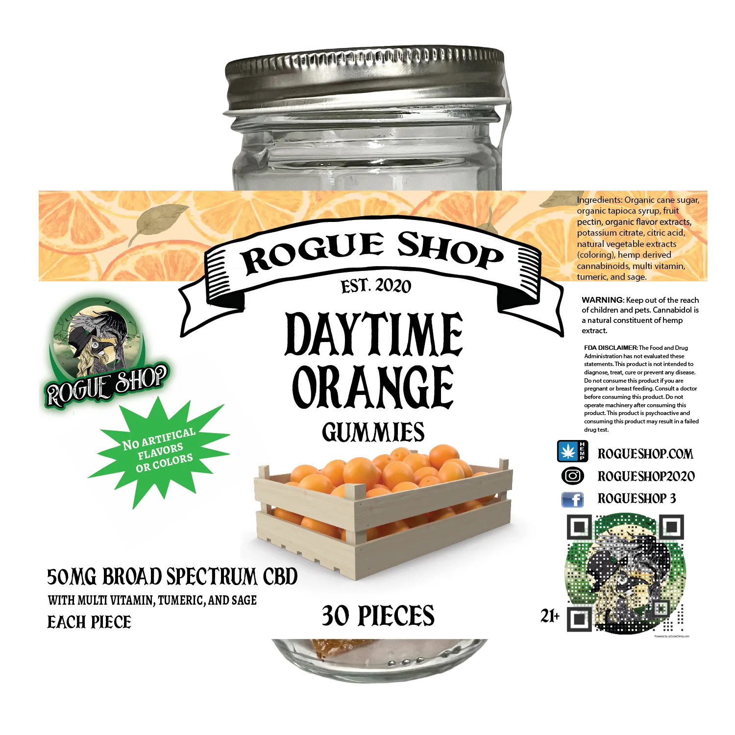 Day Time Broad Spectrum Gummies (1500 mg) | Reduce Inflammation | THC Free - Image 1