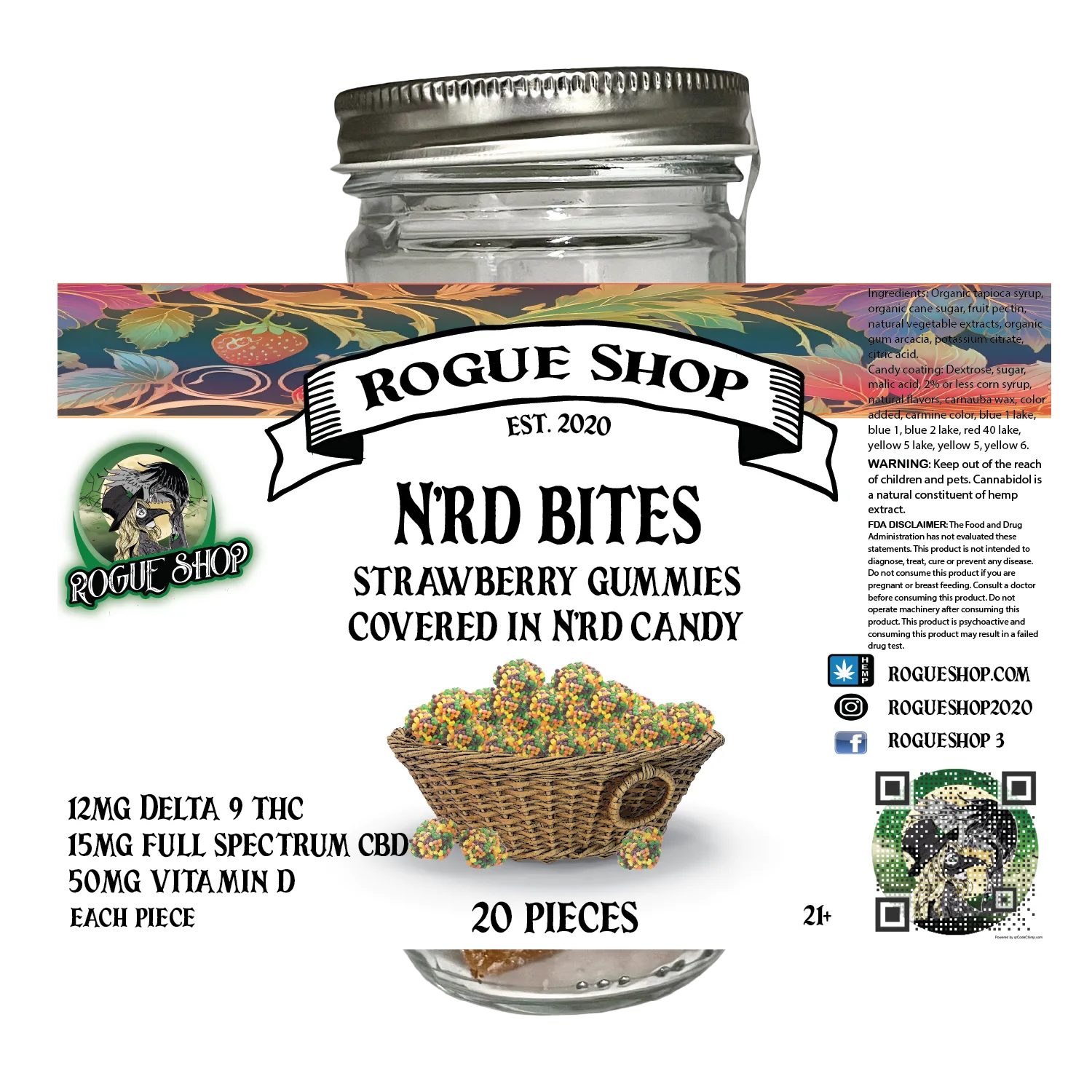 Delta 9 Gummies (12 mg) | Gluten free | Vegan - Image 1
