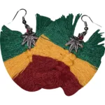 Cannabis Earrings (Marley) | Sustainable Handcrafted Jewelry - Image 2