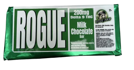 Delta 9 THC Chocolate bar (200 mg) | Milk Chocolate, White Chocolate, and Dark Chocolate