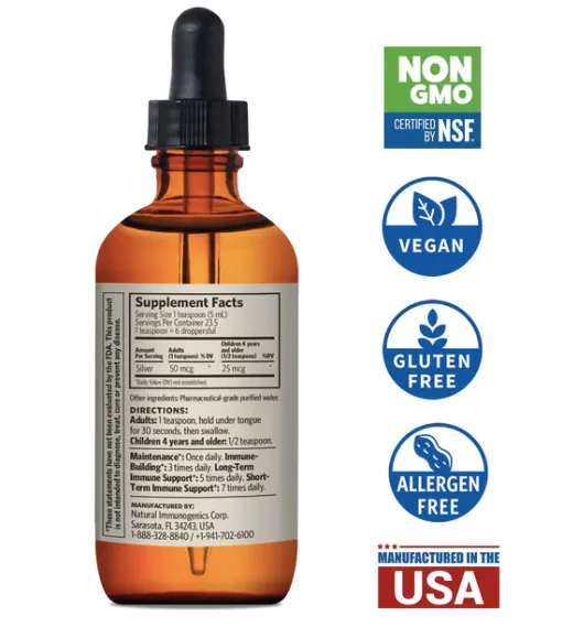 Bio-Active Silver Hydrosol | Dropper | Tasteless - Image 3