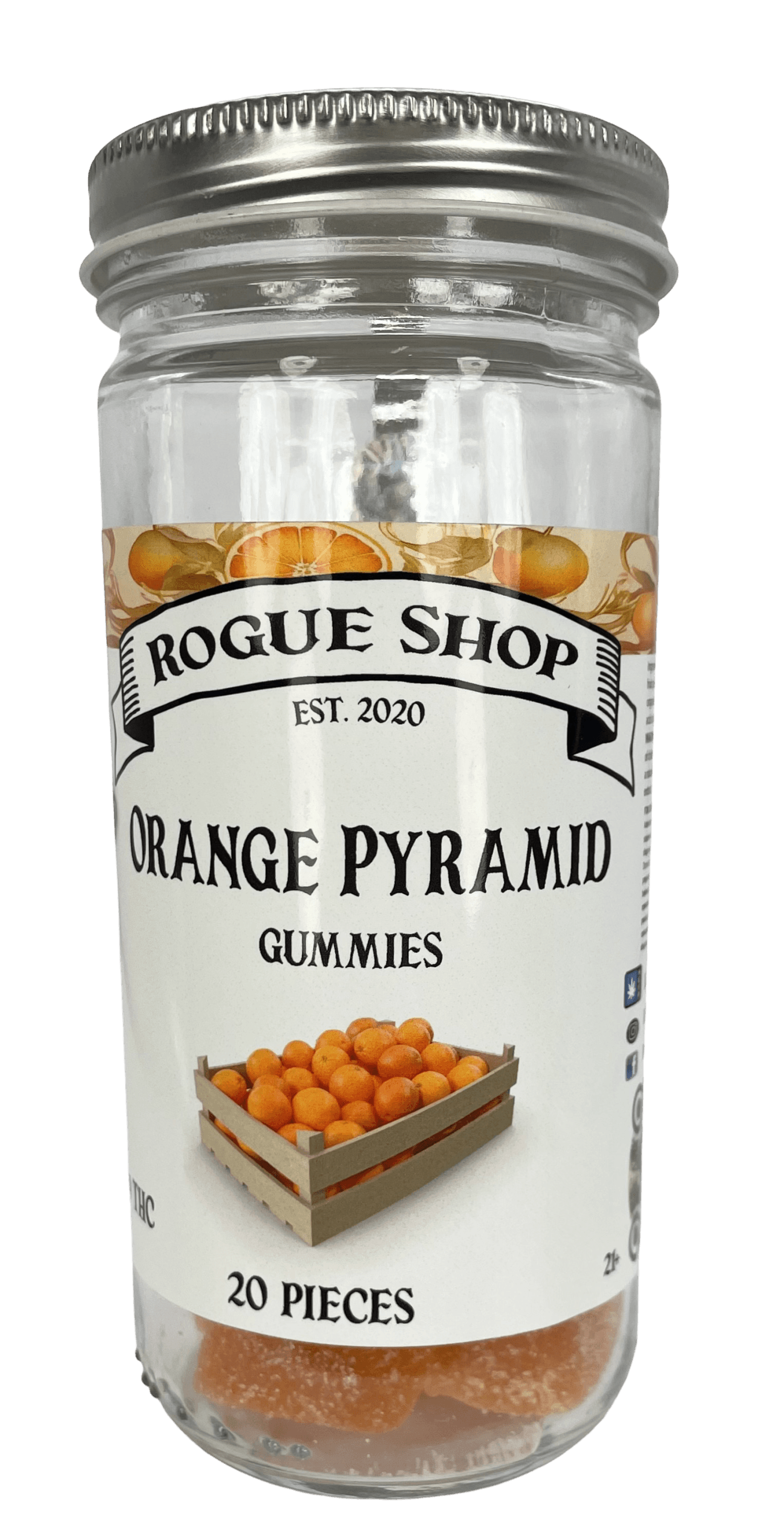orange pyramid Delta 9 THC Gummies (12 mg) - Image 1