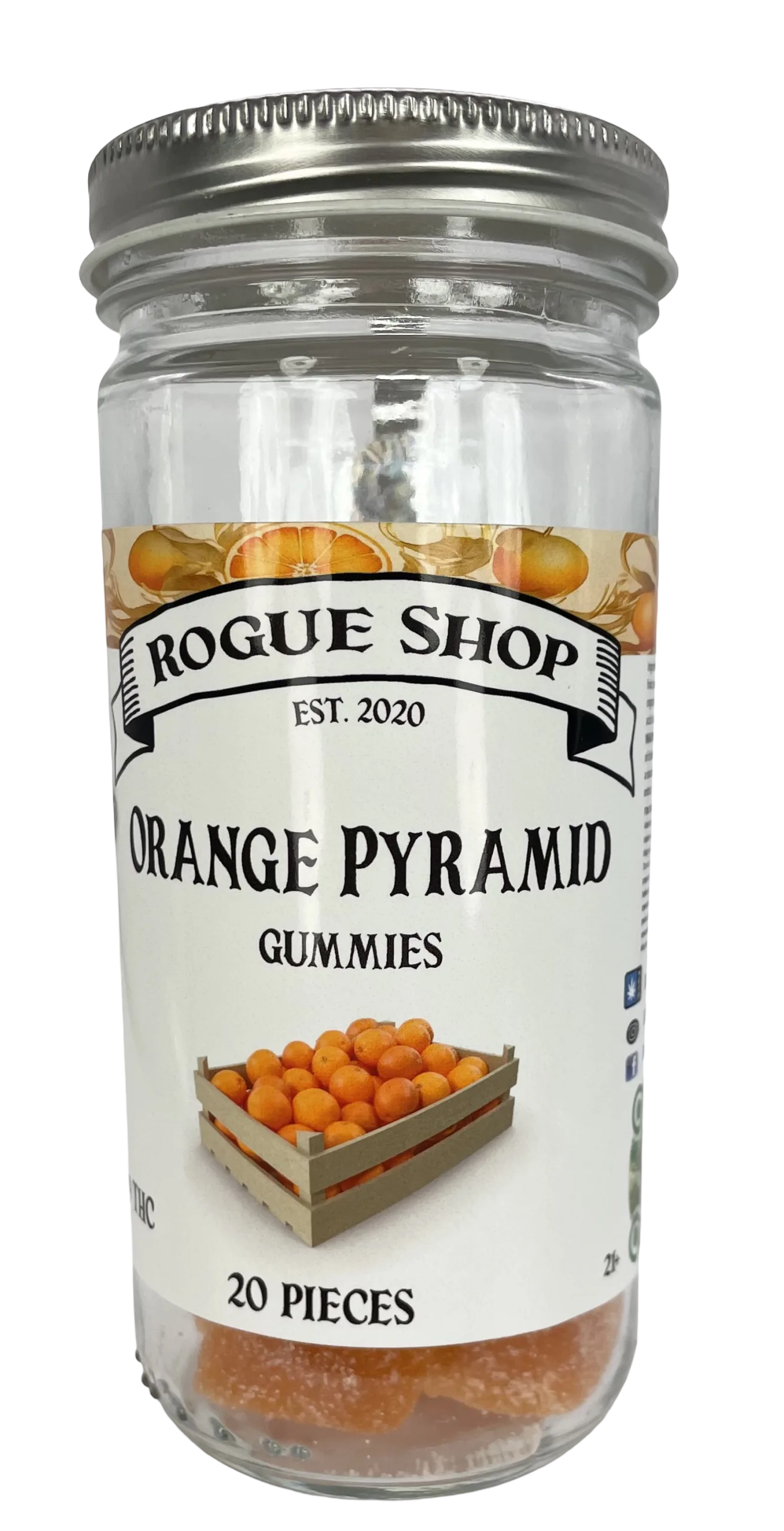 orange pyramid Delta 9 THC Gummies (12 mg) - Image 1