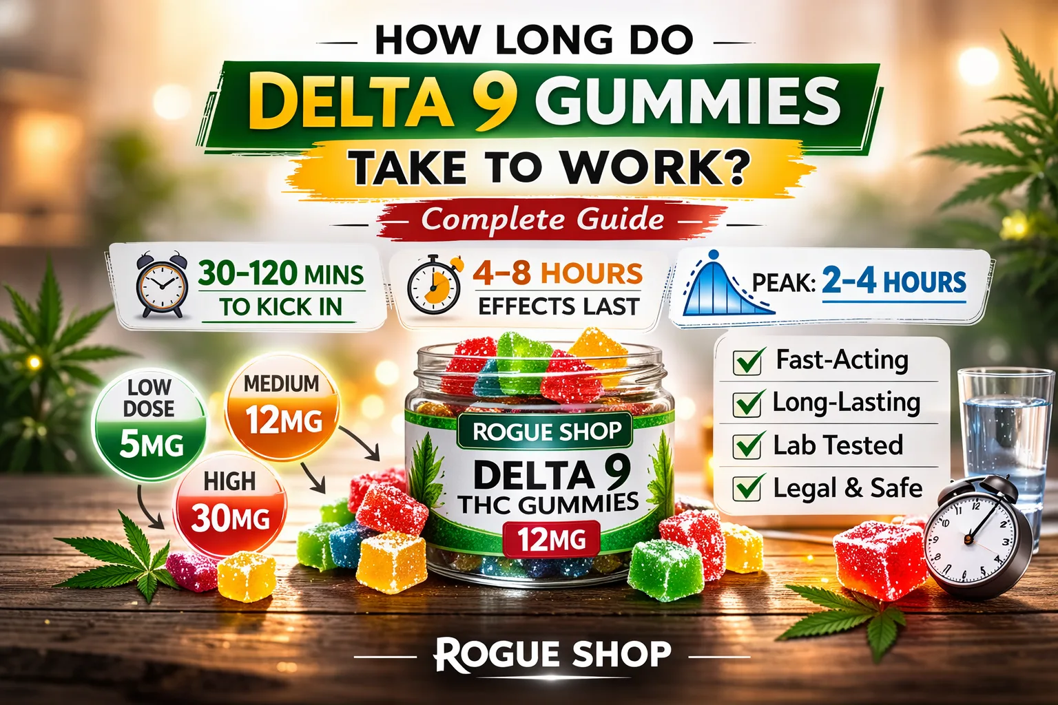 How long do Delta 9 gummies take to work
